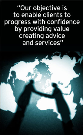 Our objective is to enable clients to progress with confidence by providing value creating advice and services